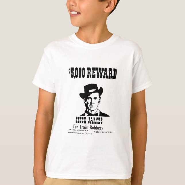 Wanted Jesse James T-Shirt (Front)