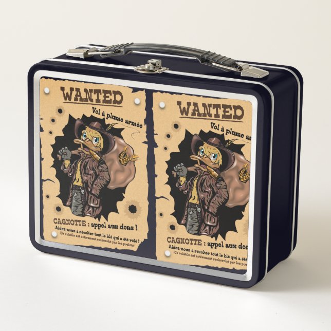 Wanted Metal Lunch Box (Front)