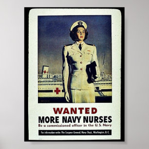 Wanted More Navy Nurses Poster