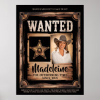 Wanted Old Wild West Rustic Fun Party Welcome