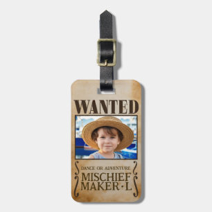 WANTED! Pirates theme Luggage Tag