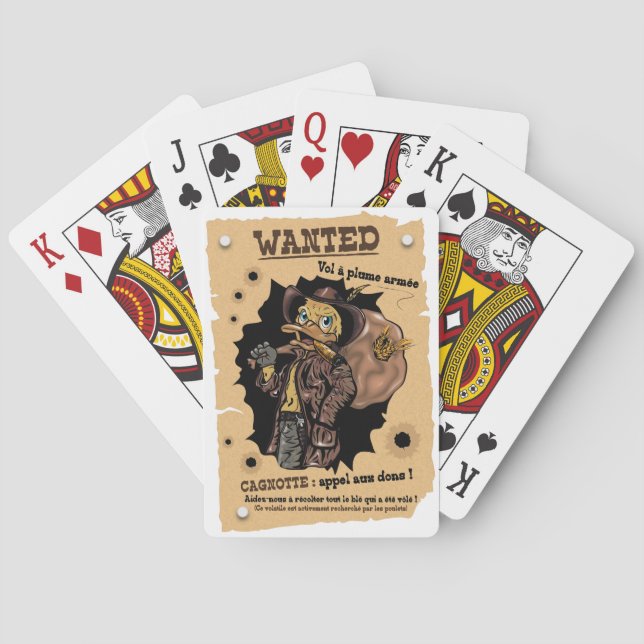 Wanted Playing Cards (Back)