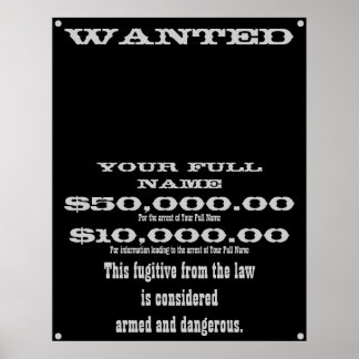 WANTED POSTER