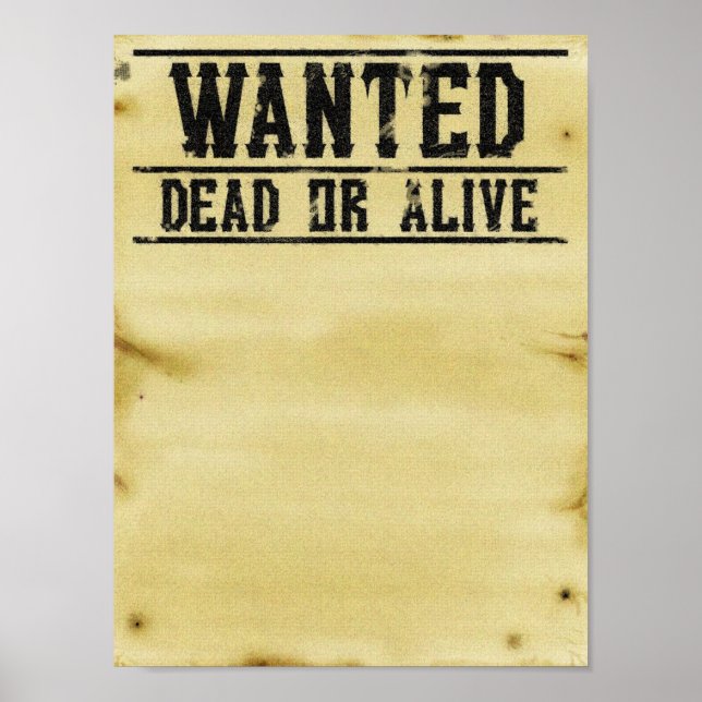 Wanted Poster (Front)