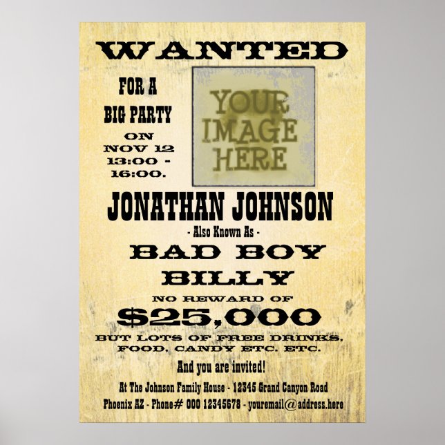 Wanted Poster (Front)