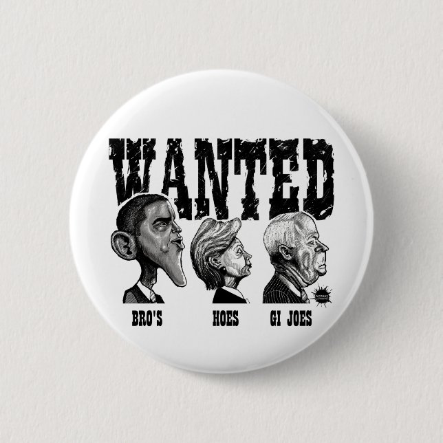 Wanted Poster Button (Front)