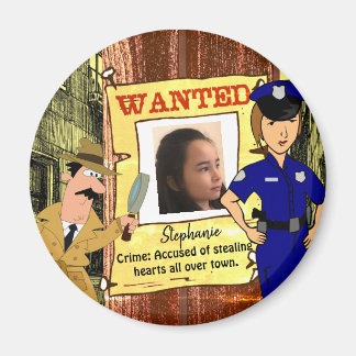 Wanted Poster Customisable Photo Fridge Magnet