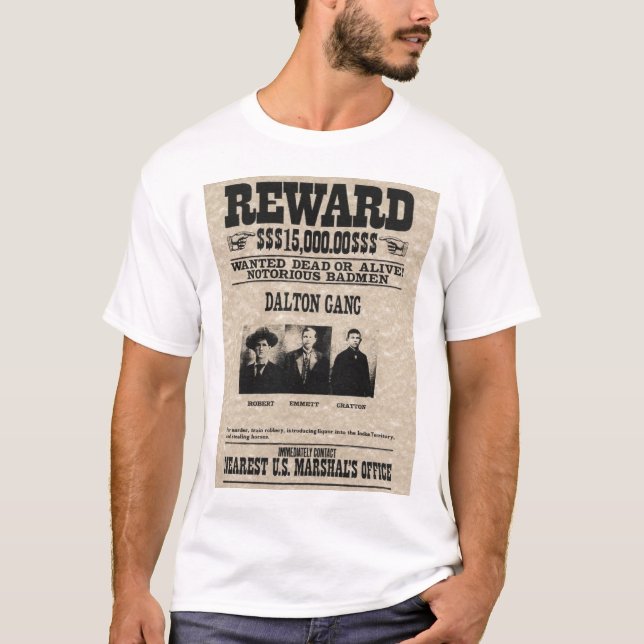 Wanted poster - Dalton gang T-Shirt (Front)