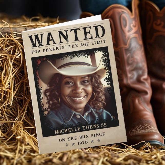 Wanted Poster Funny Senior Happy Birthday Card (Wanted Poster Funny Senior Happy Birthday Card
)