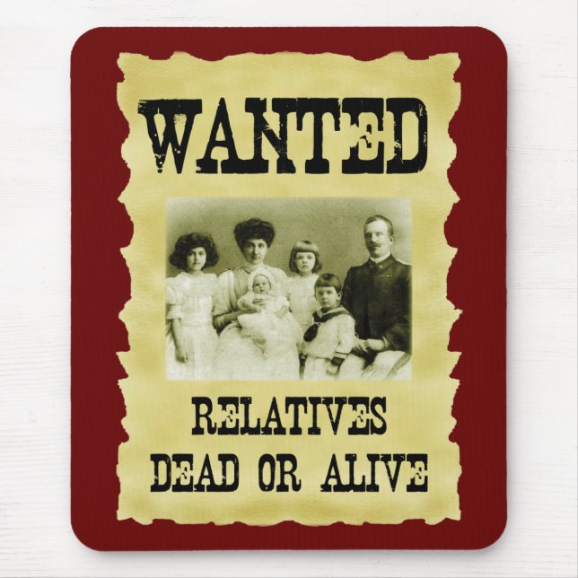 Wanted Poster Mouse Mat (Front)