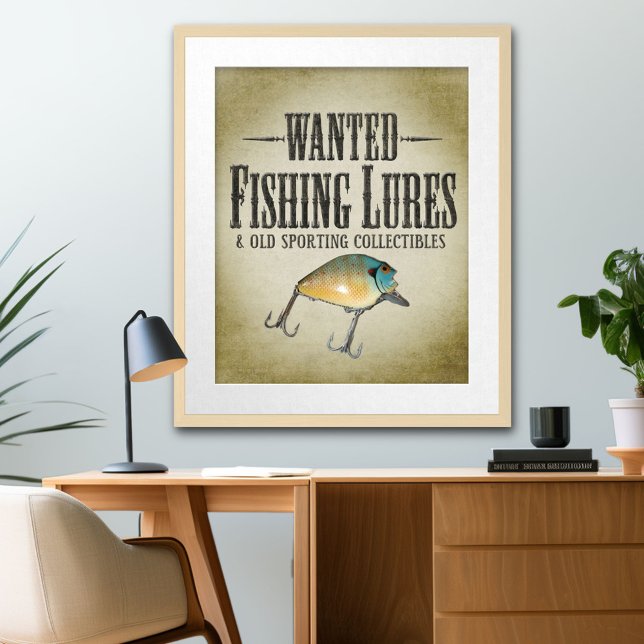 WANTED poster - old fishing lures and collectibles (Creator Uploaded)