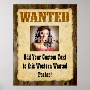 Wanted Poster Old-Time Photo Posters