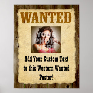 Wanted Poster Old-Time Photo Posters