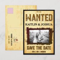 Wanted Poster 💍 Old Western Wedding Photo