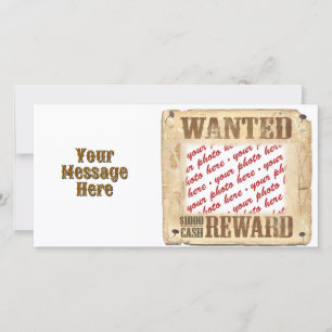 WANTED Poster Photo Frame