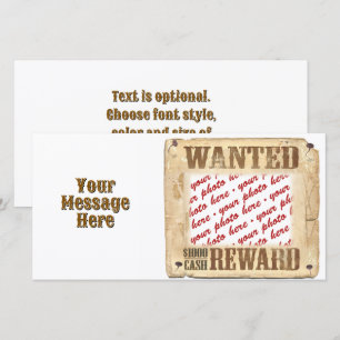 WANTED Poster Photo Frame