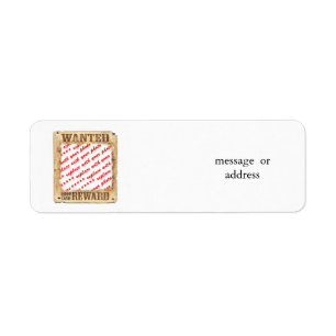 WANTED Poster Photo Frame