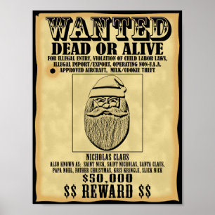 Wanted Poster - Santa Claus