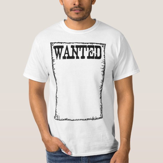 WANTED POSTER VALUE SHIRT (Front)