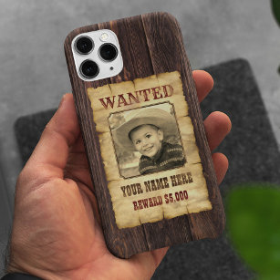 Wanted Poster   Vintage Wild West Photo Template C Case-Mate iPhone Case