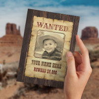 Wanted Poster | Vintage Wild West Photo Template P