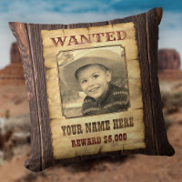 Wanted Poster | Vintage Wild West Photo Template T