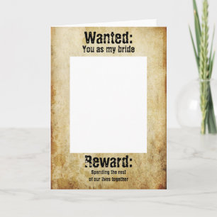 Wanted Proposal card