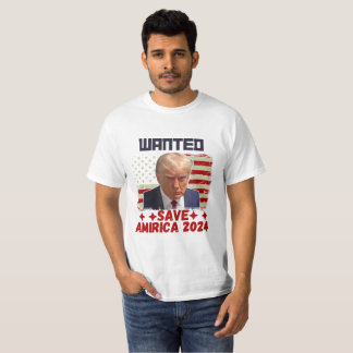 Wanted Save America 2024 - Never Surrender T-Shirt
