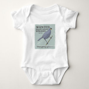 Wanted South Island Kokako Baby Bodysuit