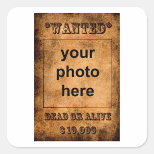 'Wanted' stickers