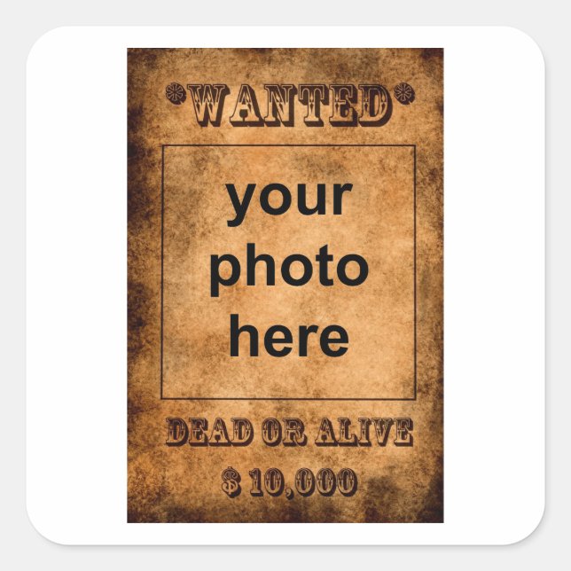 'Wanted' stickers (Front)