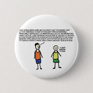 Wanted To Run 6 Cm Round Badge