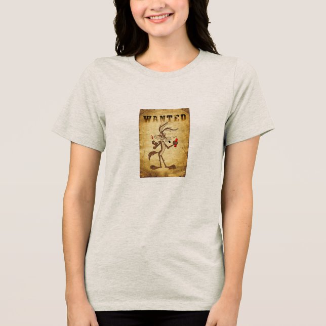 wanted  Tri-Blend shirt (Front)