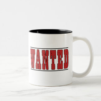 Wanted Two-Tone Coffee Mug