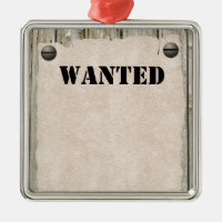 WANTED Western Cowboy Poster