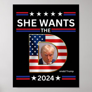 Wants The D Donald Trump 2024 Presidential Electio Poster