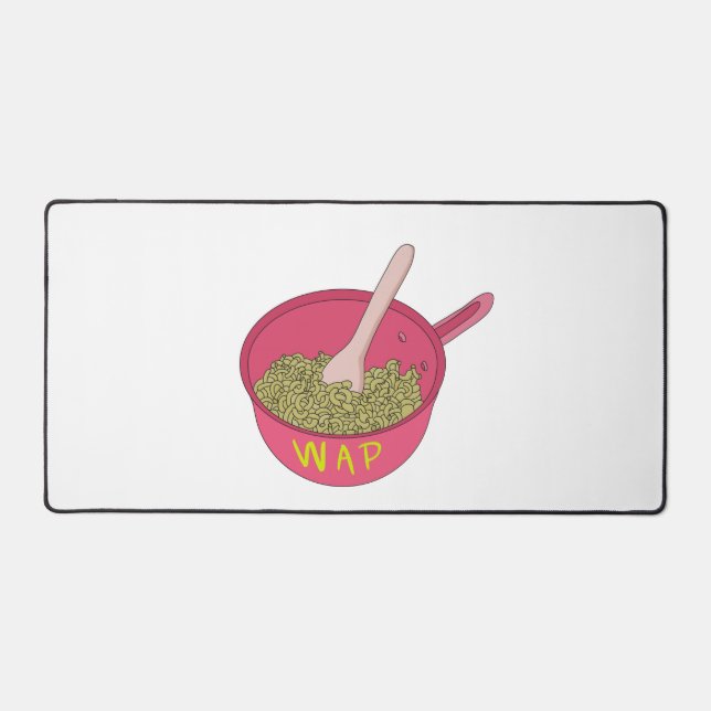 WAP Macaroni in a Pot Desk Mat (Front)