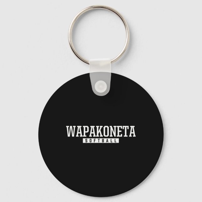 Wapakoneta High School Softll  Key Ring (Front)