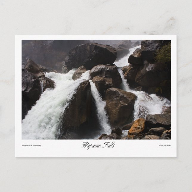 Wapama Falls Prints Postcard (Front)