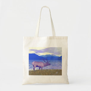 Wapiti (Elk) By The Lake Tote Bag