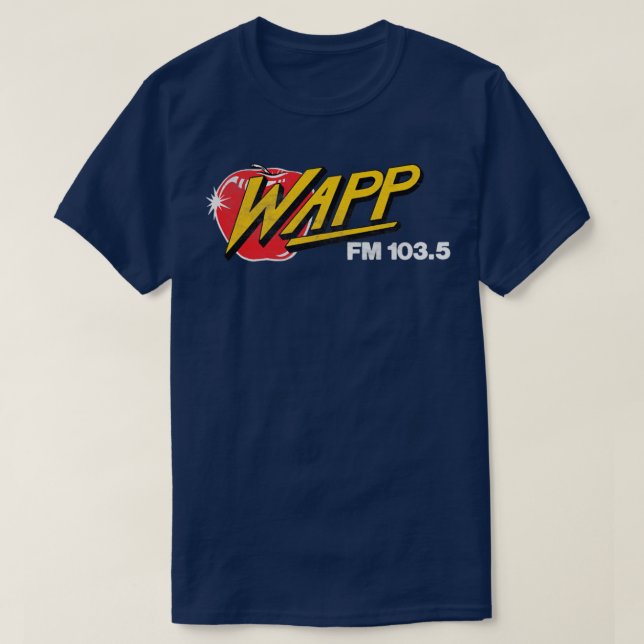 WAPP The Apple NYC 80s Radio Station T-Shirt (Design Front)