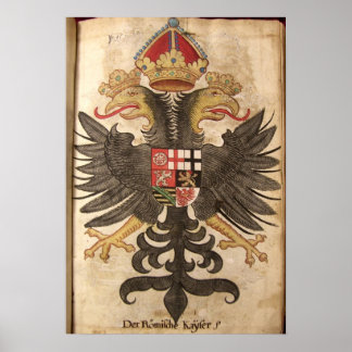Wappen der Römische Kaiser aus dem Mittelalter Poster