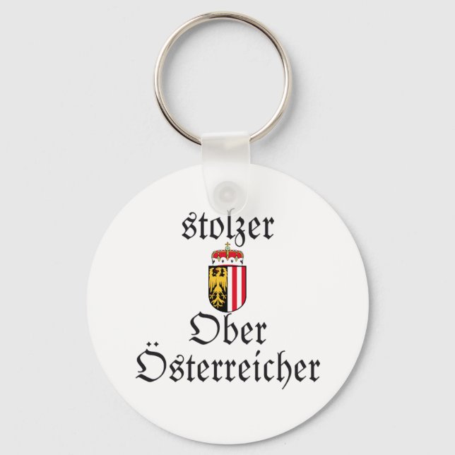 Wappen Österreich OÖ Stolzer Oberösterreicher Key Ring (Front)