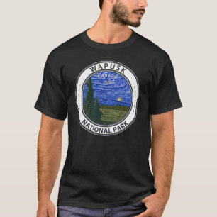Wapusk National Park Canada Northern Lights Badge T-Shirt