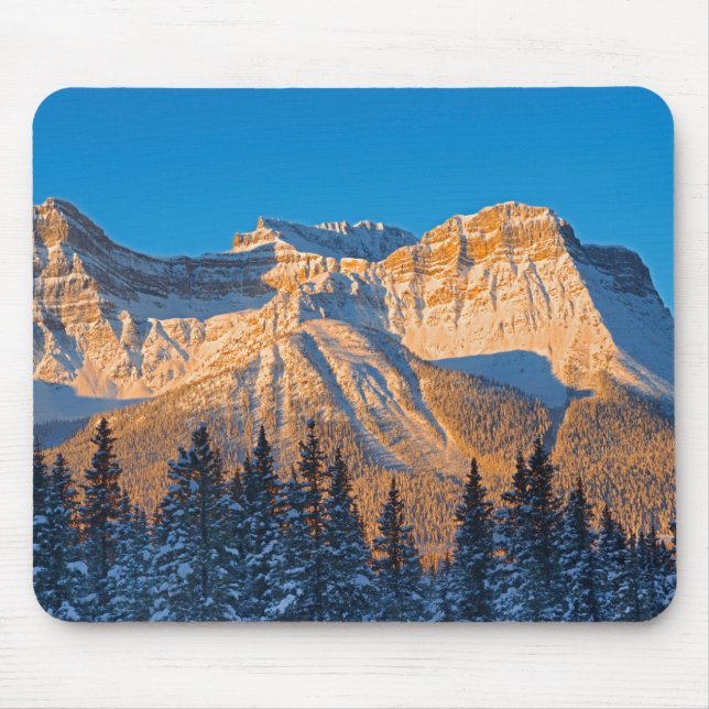 Waputik Range in Canadian Rocky Mountains Mouse Mat (Front)
