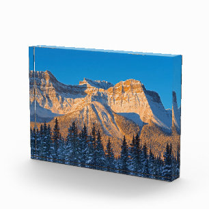 Waputik Range in Canadian Rocky Mountains Photo Block