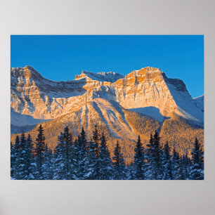 Waputik Range in Canadian Rocky Mountains Poster