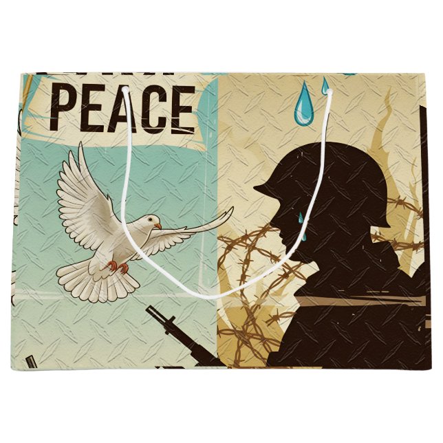 War and Peace Large Gift Bag (Front)