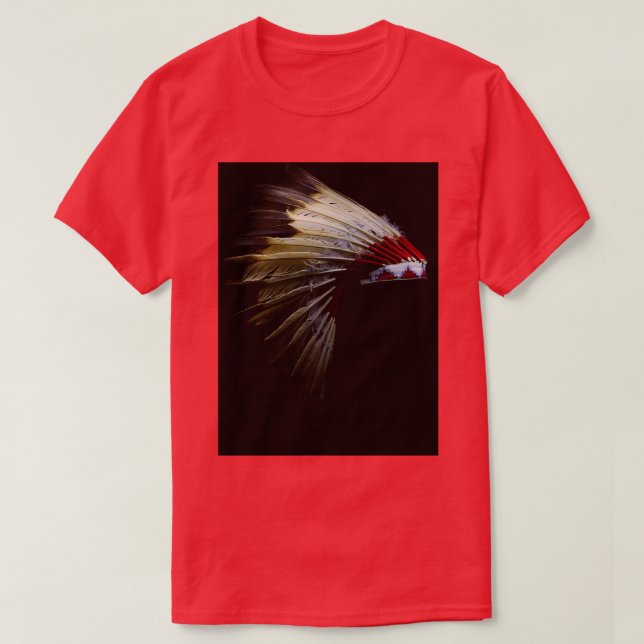 War bonnet feather headdress  T-Shirt (Design Front)