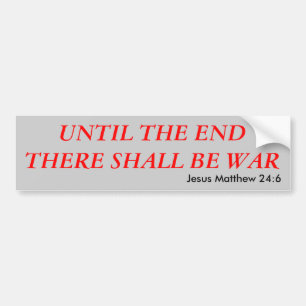 WAR BUMPER STICKER